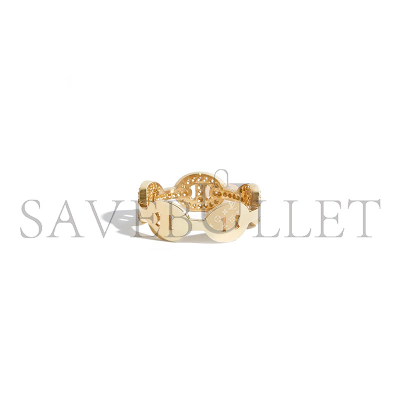 HERMÈS PIG NOSE FARANDOLE RING IN GOLD 